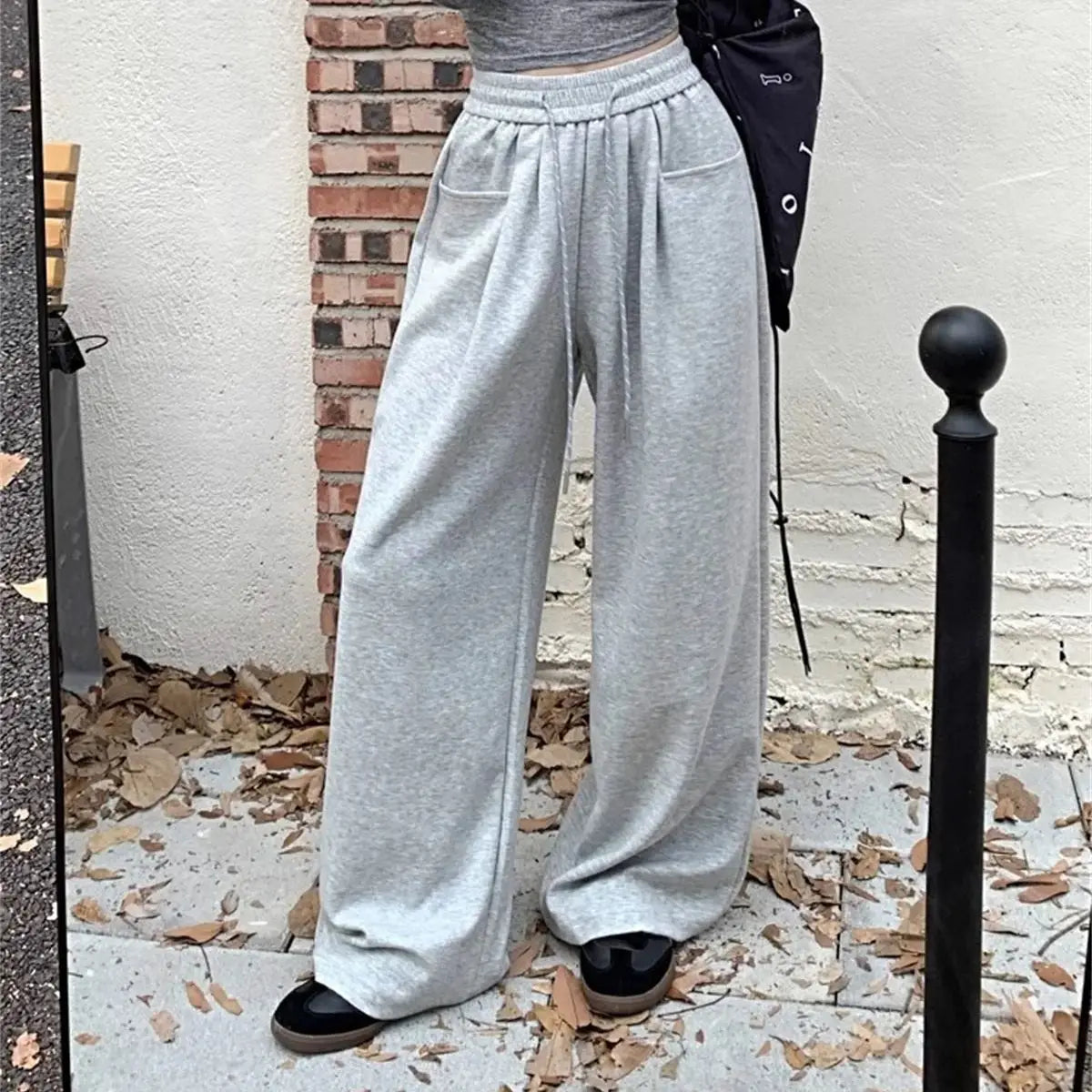 Straight Wide Leg Loose Pant Women Fahsion 2025 Spring Summer New Baggy Sweatpants High Waist Csual Street Pants Chic Trousers