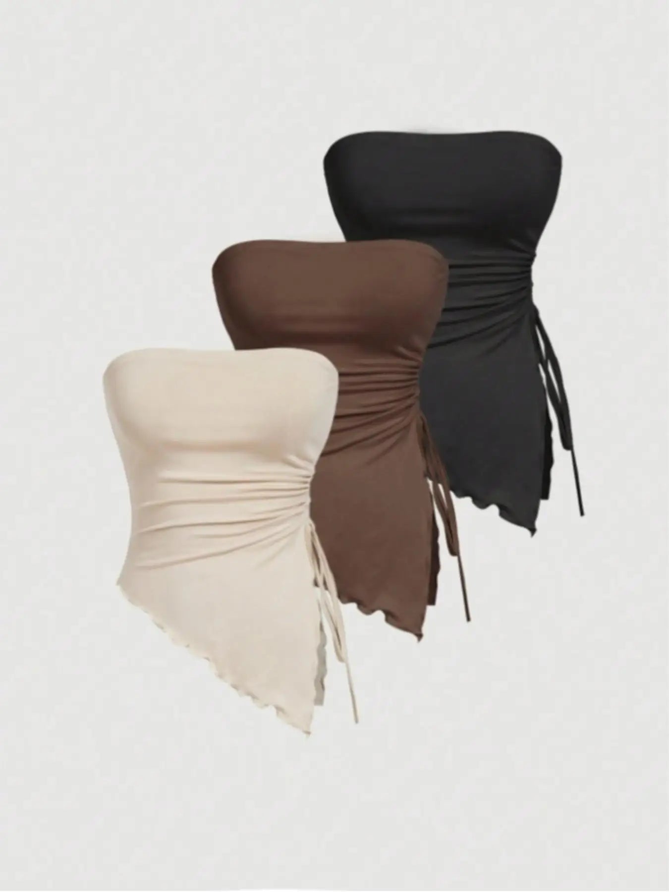 New women's 3-piece strapless top