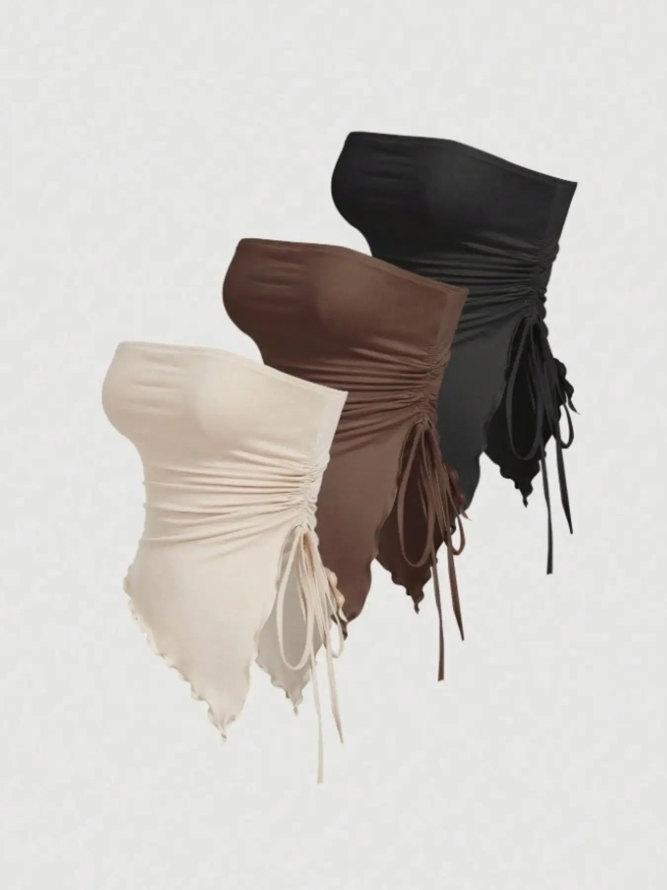 New women's 3-piece strapless top